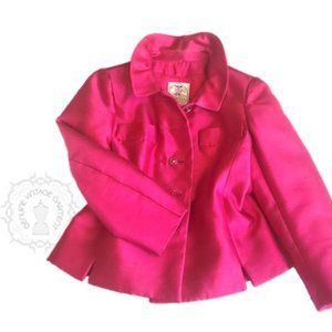 VINTAGE 1960'S RUTH MCULLOCH PINK SHATUNG SILK JACKET - PRISTINE!